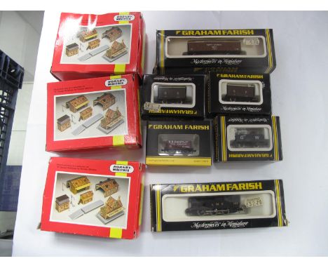 Graham Farish "N" Gauge Ref 1706 0-6-0 Steam Tank Locomotive, LMS black R/No 7313, boxed, five items rolling stock Ref No's 2