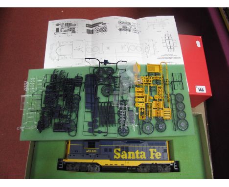 A Red Caboose "O"Gauge/7mm GP.9 BO-Bo Diesel Locomotive Kit, Santa Fe Livery R/No 2946, boxed with instructions, appears unst
