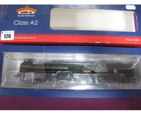 Bachmann "OO"Gauge/4mm Ref 31-529 Class A2 4-6-2 Steam Locomotive and Eight Wheel Tender, BR green "Irish Elegance" R/No 6053