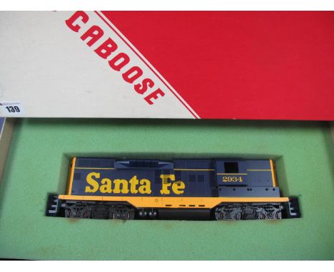 A Red Cabose "O" Gauge/7mm GP-9 Bo-Bo Diesel Locomotive Kit, Santa Fe livery R/No 2934, boxed with instructions, appears unst