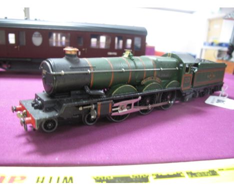 A Hornby Dublo Ref EDL T20 Three Rail 4-6-0 Steam Locomotive and Six Wheel Tender, BR green "Bristol Castle" R/No. 7013, very