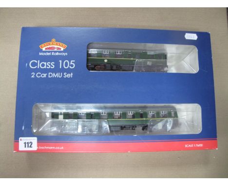 Bachmann ''OO'' Gauge/4mm Ref 31-326 Class 105 Two Car D.M.U, BR Green R/No E51254 and E56412. Excellent boxed condition- DCC