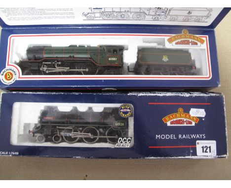 Two Bachmann "OO"Gauge/4mm Steam Locomotives, class B1 4-6-0 BR black R/No 61026 named Ourebi and six wheel tender, very good