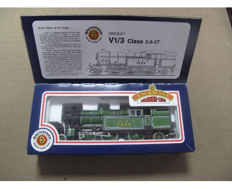 Bachmann ''OO'' Gauge/4mm Ref 31-600 Class V3 2-6-2 Tank Steam Locomotive, L.N.E.R green R/No. 7684 (Hopper Type Bunker). Ver