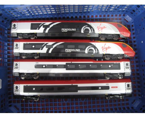 Hornby (China) "OO" Gauge/4mm Class 390 Pendolino Four Car Set, Virgin Trains, livery, Alstom Pendolino branding - comprising