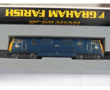 Graham Farish 'N' Gauge Ref 371-601A 'Warship' Class 112 Bo-Bo Diesel Locomotive, BR blue "Kelly" R/No. D827, good cased cond
