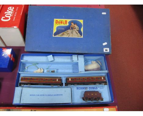 Hornby Dublo Ref EDP2 Three Rail "Duchess of Atholl" Train Set, LMS maroon 4-6-2 Steam Locomotive, six Wheel Tender, R/No. 62