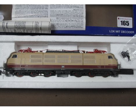 Fleischmann Digital "HO"Gauge Ref 74375 Class 103 Co Co Electric Locomotive, with two pantographs, DB Railways R/No 103.163.2