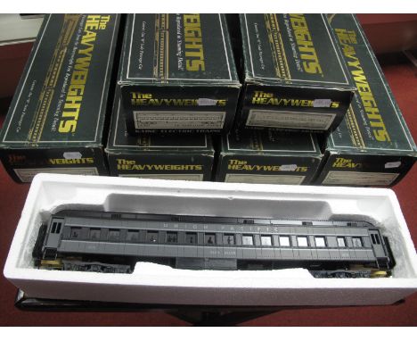 Six K-Line "O"Gauge/7mm USA Outline Coaches, Ref No's K3628, K1544, K4210, K4213, K4215 and K5630, all very good boxed condit