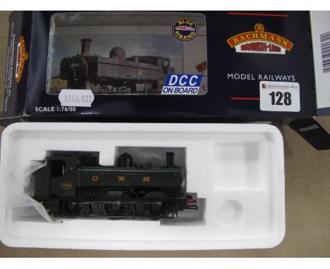 Bachmann ''OO'' Gauge/4mm Ref 32-213 DC Class 5FXX Pannier Tank Steam Locomotive 0-6-0, GWR green R/No. 7788- DCC on board. E