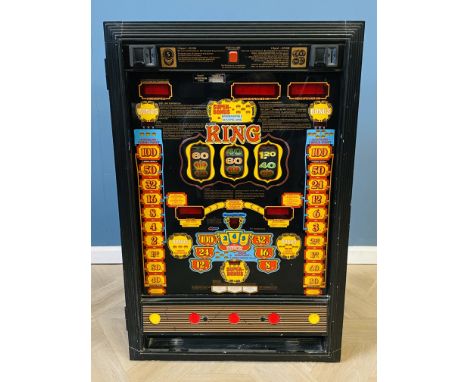 A German "KING" fruit machine, 59 x 22 x 90cms. Estimate £20-30.