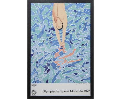 * DAVID HOCKNEY OM CH RA (BRITISH b. 1937),OLYMPISCHE SPIELE MÜNCHENlithograph poster of 'The Diver' commissioned for the 197