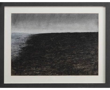 * DONALD PROVAN (SCOTTISH b. 1964),EAST COASTmixed media on paper, signed, titled and dated 2002 versoimage size 50cm x 70cm,