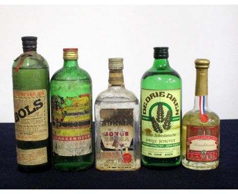 1 litre bt Blankenheym Oude Genever 38% sl bs, cdl/ot dis 1 litre bt Bokma Jonge Jenever 35% bs, cdl 1 bt Bols V.O. Genever G