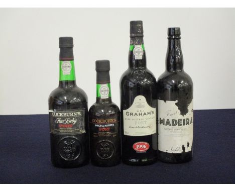 1 bt Cockburn's Fine Ruby Port NV 1 hf bt Cockburns Special Reserve Port NV 1 bt Graham's LBV Port bottled 2001 1 bt Finest (