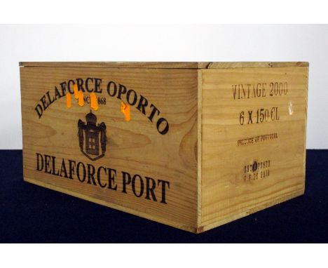 V 6 magnums Delaforce 2000 Vintage Port owc