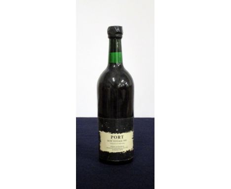1 bt Dows 1963 Vintage Port sl damaged wax, shipped &amp; bottled by Charles Kinloch &amp; Co Ltd