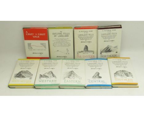 A Pictorial Guide to Lakeland Fells by A. Wainwright: A Coast to Coast Walk (14th Imp), The Outlying Fells of Lakeland (15th 