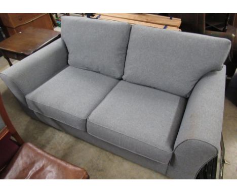 Next Michigan two seat sofa bed upholstered in Tweedy Blend Mixed Grey fabric, W186cm H73cm 