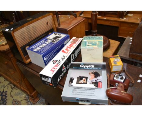 His Master Voice Radio; camera equipment, Polaroid etc. 