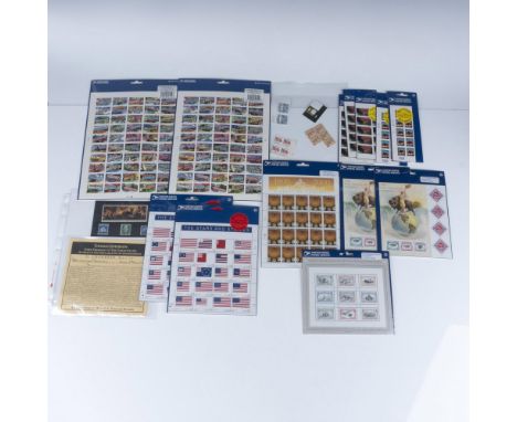 A collection of collectible stamps. 13 of which are in original USPS packaging. Collection includes: (3) Rio Grande; (2) Gree