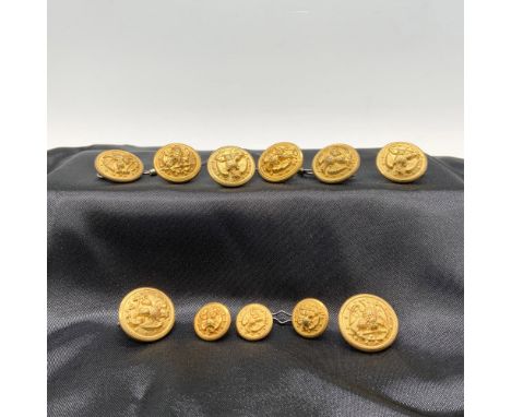 Handsome collection featuring superior quality buttons that showcases the classic design of U.S. Navy uniforms. Each button i