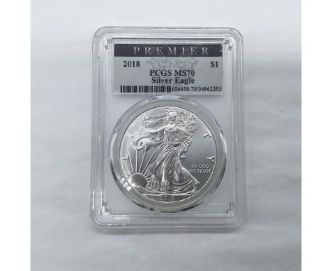 PCGS Slabbed Premier. The coin is in a protective case. The case is approximately: 2.5"L x 0.5"W x 3.25"H. This item has its 