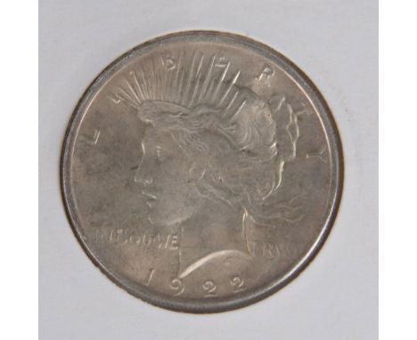 A United States silver coin minted for circulation from 1921 through 1935 featuring the Goddess of Liberty in profile on the 