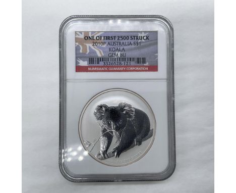 NGC Slabbed One of First 2500 Struck. Perth Mint. The obverse side features Queen Elizabeth II wear the Girls of Great Britai
