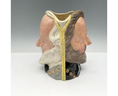 Limited-edition double-sided jug; black, grey, brown, and red coloration. Ulysses Samuel Grant (1822 - 1885), a native of Ohi