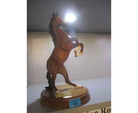 A Royal Doulton ceramic model of a rearing horse, entitled 'Spirit of the Wind' 