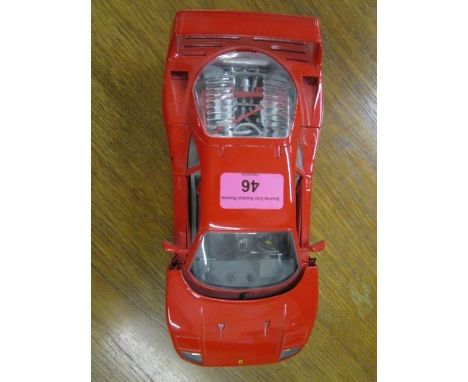 A Burago Ferrari F40 1/18 scale model collectors car 