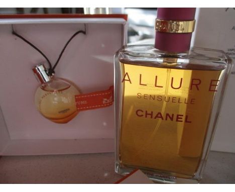 Chanel Allure eau de parfum 100ml, together with a Hermes Eau de Merveilles coffret 7.5ml 