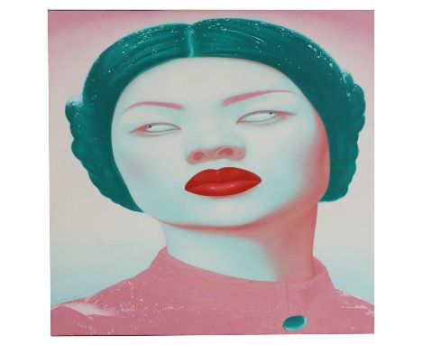 Feng Zhengjie (Chinese, b.1968) Chinese Portrait Seriessigned and dated '2003-04' l.l., oil on canvas150 x 150cm俸正杰 中国肖像系列 布面