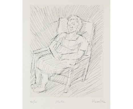 † § † § Leon Kossoff (British, 1926-2014). Mother, etching, signed and dated '82 lower right, numbered 50/60 lower left, titl