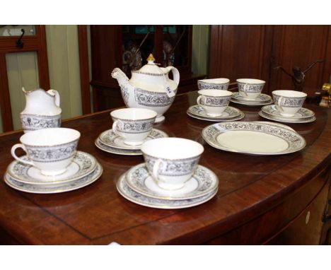 Twenty two piece Royal Doulton 'Baronet' tea service