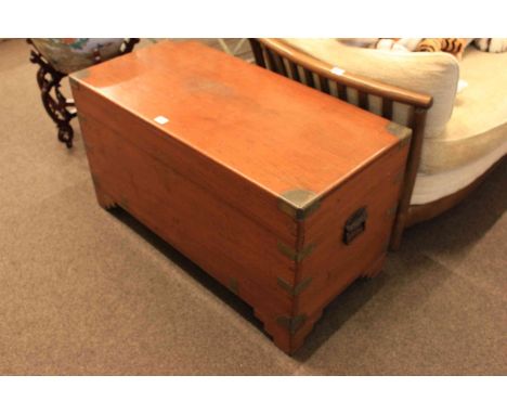 Camphor and brass bound trunk