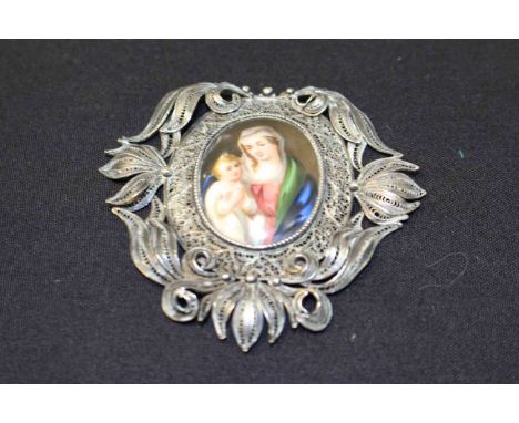 Wirework and enamel miniature
