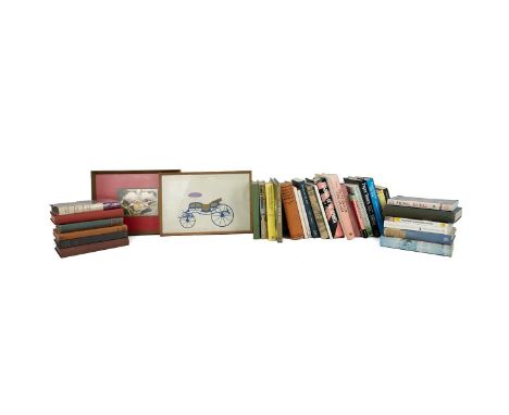 A COLLECTION OF 33 MAINLY JAPANESE RELATED BOOKS AND TWO PICTURES  One titled "Land Of The Dragonfly" by Lewis Bush, 1959, fi