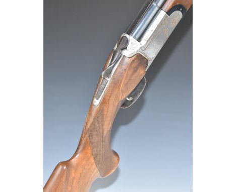Armi Silma Supreme 12 bore over and under ejector shotgun with engraved lock, underside, trigger guard, top plate and thumb l