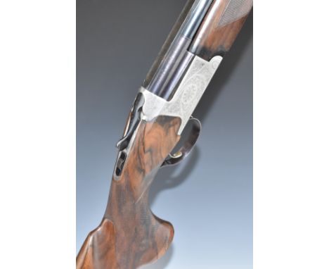 Bernardelli 190 12 bore over and under ejector shotgun with engraved lock, underside, trigger guard, top plate and thumb leve