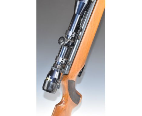 Original Model 50 .22 underlever air rifle with chequered semi-pistol grip, adjustable trigger, raised cheek-piece to the sto