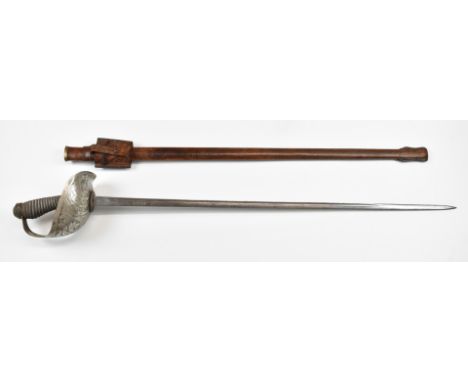 British&nbsp;1912 pattern Cavalry Officer's&nbsp;sword by Wilkinson, blade no 48167 for 1915 blade, GVR, 15th Hussars&nbsp;mo