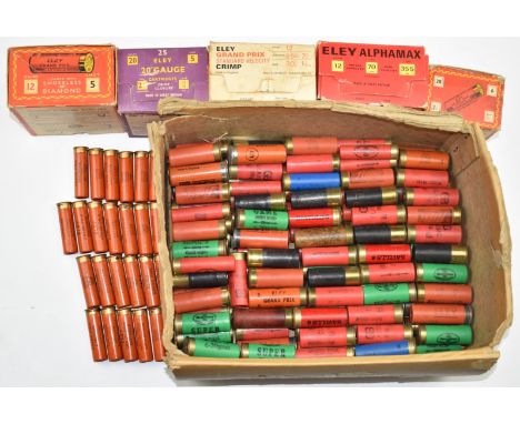 Two-hundred-and-eight 12, 20 and 28 bore shotgun cartridges including Eley Alphamax, Eley Grand-Prix etc, some in original bo