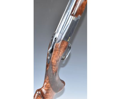 Browning B725 S3 Sporter Black Edition 12 bore over and under ejector shotgun with gold inlay and line engraving to the locks