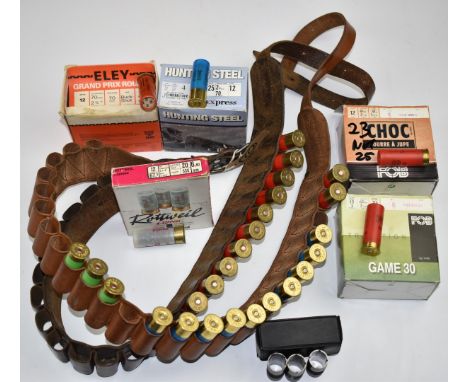 Approximately 100 12 bore shotgun cartridges including FOB, Lyavale Express Hunting Steel etc most in original boxes together