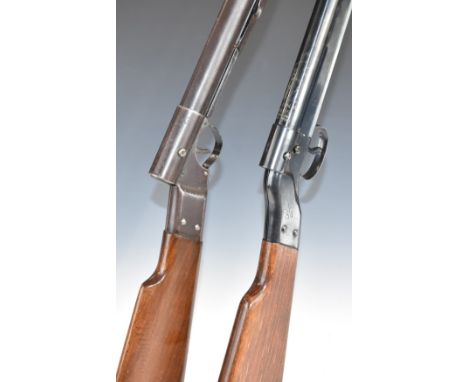 Two Diana .177 air rifles Model 15 and Model 20, both with adjustable sights, one with broad arrow impressed to the stock, bo