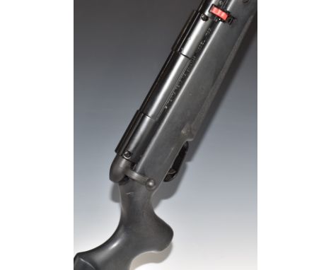 S R Industries Model 1795 .177 under-lever air rifle with 10 shot magazine, chequered semi-pistol grip and raised cheek piece