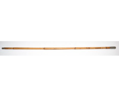 Coldstream Guards 1st Battalion&nbsp;swagger stick, cane stamped 3699 1CG, L80cm
