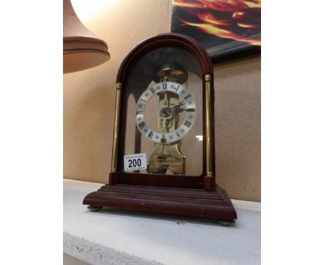 A German Hermes mid 20th century clock